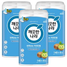 KleanNara 可綠納樂 愛惜使用的廚房紙巾, 8入, 3個