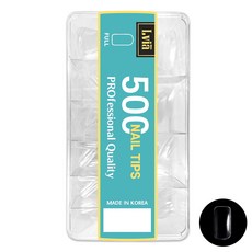 Elvia美甲補充片全片 10種*50入, 透明, 1組