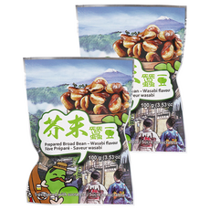 六福 風味蠶豆 芥末, 100g, 2包