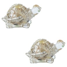 홈플로우 신년 장수기원 원석 느낌 거북이 장식 피규어 2p, 40