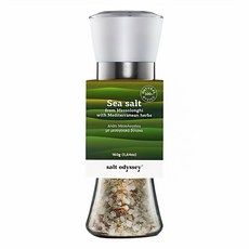 salt odyssey 奧德賽 地中海綜合香草海鹽研磨罐, 160g, 1罐