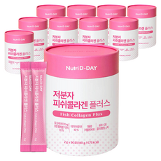 뉴트리디데이 저분자 피쉬콜라겐 플러스, 180g, 10개