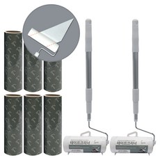 홈앤미 초강력 사선 컷팅 테이프크리너 3단 본체 + 거치대 + 리필 60회분 3p 세트, 2세트