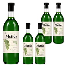 메티에 청포도향 시럽, 5개, 750ml