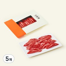 우미학 한우 1++등급 갈비살 구이용 (냉장), 200g, 5개