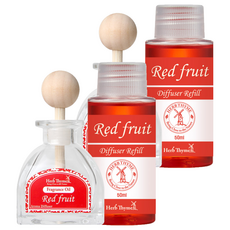 Herb Time 車輛擴散器 50ml 紅果, 2個, 紅色水果