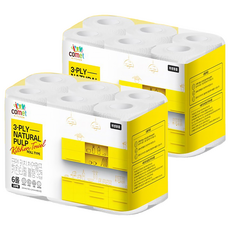 comet 三層捲筒廚房紙巾, 6捲, 2袋