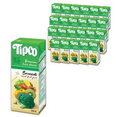 Tipco 綠花椰菜綜合果汁, 200ml, 24個