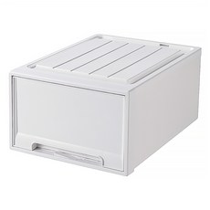 小麥購物 加厚抽屜式整理箱, 純白, 1個