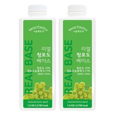 서울팩토리 리얼 청포도 베이스, 2개, 1.2kg
