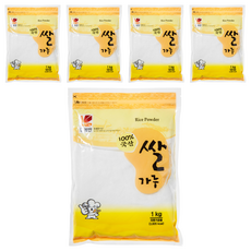 뚜레반 국내산 쌀가루, 1kg, 5개