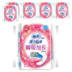 SOFY 蘇菲 瞬吸加長護墊 天然無香, 17.5cm, 28片, 6包