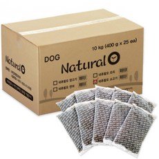 네츄럴오 전연령 강아지 B 건식사료, 소, 10kg, 1개