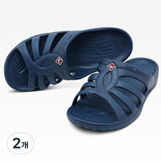 SUPERCOMET Shuking男女情侶多功能拖鞋室內鞋 29-31, 海軍藍