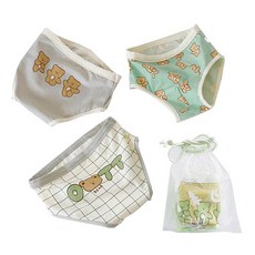 ZYZ 男童OTT熊三角內褲3件組 + 收納袋組合