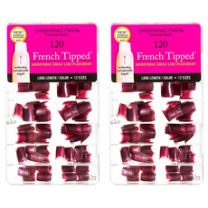데싱디바 프렌치 네일팁, DFT035, 2개