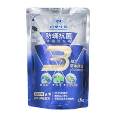 台塑生醫 BioLead 防蹣抗菌濃縮洗衣精 補充包, 1.5kg, 1袋