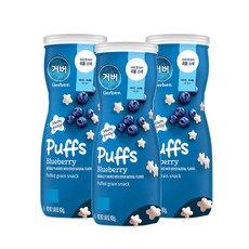 거버 퍼프 8개월부터, 블루베리, 42g, 3개
