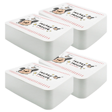 收納王妃 TSUM 濕紙巾盒, 紅線米奇, 4個