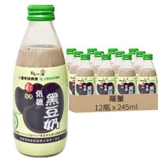 Loton 羅董 特濃低糖黑豆奶, 245ml, 12瓶