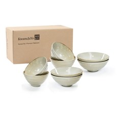 KwangJuYo Casual Line 4人飯碗8件組, 飯碗 4入+湯碗 4入