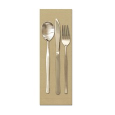 FoodPrintech 餐具包裝 一體式餐具袋 素色牛皮紙, 2000個