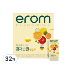 이롬 과채습관 옐로우 주스, 190ml, 32개