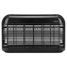 Kinyo LED電擊式紫外線捕蚊燈 12顆燈珠 附鐵鍊 + 毛刷 450 x 260 x 108mm 黑色 1kg, KL-8121
