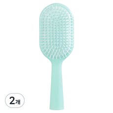Bongvely 馬卡龍色按摩護理髮梳, 薄荷綠, 2個