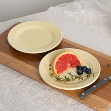 Laceramique Le Pallet法國陶瓷圓盤, Citron Yellow, 2個