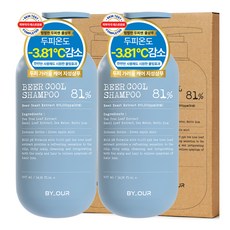 바이아우어 티트리 스칼프 쿨링 탈모 샴푸 그린 애플 민트, 1.017L, 2개