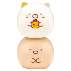 TAKARA TOMY 休閒搖擺角落小夥伴 太陽能驅動 辦公室桌面擺飾, 貓與炸豬