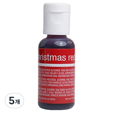 셰프마스터 리쿠아젤 수용성 식용색소 크리스마스레드, 20g, 5개