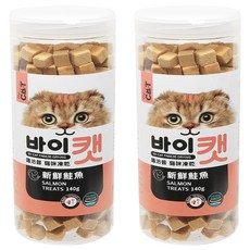 by CAT 喵洽普 貓咪凍乾零食 新鮮鮭魚 140g 貓咪最愛 無添加 營養美味, 2罐