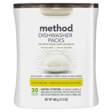 method 美則 潔淨三效聰明洗碗球 萊姆薄荷 30個, 489g, 1罐