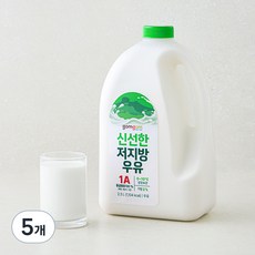 곰곰 신선한 저지방우유, 2.3L, 5개