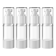 DM뷰티 휴대용 플랫 진공 공병 로션 30ml, 혼합 색상, 4개