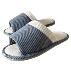 i Slippers 保暖布質家居室內拖鞋 悠活系列 CWL-J3 L(28cm) 200g, 藍色, 1雙