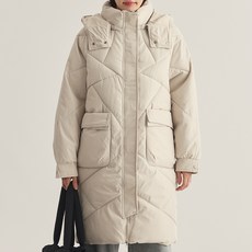 Elsso 女款大連帽長版羽絨外套
