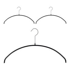 MAWA 防滑輕質弧形衣架 Clova White 3個, 衣物收納好幫手