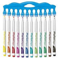 Maped 連蓋式兒童專用白板筆 安全無毒 方便好擦 酒精型墨水 無刺鼻味 易於清洗 固定式筆頭設計, 12支, 多色