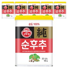 오뚜기 순후추, 100g, 6개