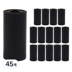 아리코 반려동물 리필형 배변봉투, 블랙, 20개입, 45개