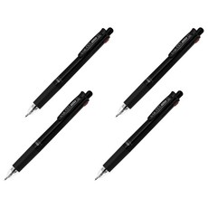 ZEBRA 斑馬牌 SARASA SARASA 4+1 J4SA11 多功能筆 0.5mm + 自動鉛筆 0.5mm, 黑色, 4個