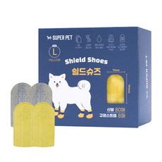 DOG-i 防護鞋 80入 + 固定帶 8入, 1套, 黃色