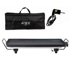 Sarr 石板家用電烤盤 62cm+專用包+接油盤+溫度調節器組, SARR-6400