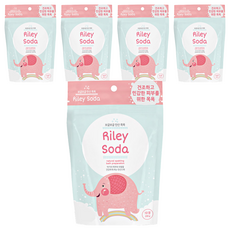 Riley Soda 孩童用高保濕碳酸沐浴錠, 200g, 5包