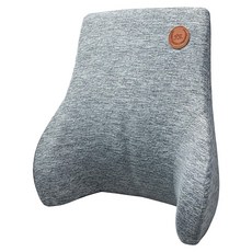 9D汽車靠枕 腰靠 47 x 19 x 43cm, 水晶灰, 1個