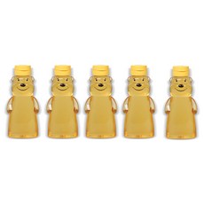 LivingFamily 微笑小熊單觸式蜂蜜瓶, 180ml, 5個