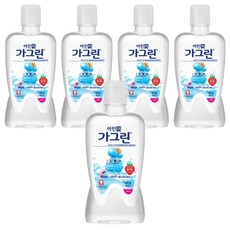 가그린 어린이용 구강세정제 딸기향 랜덤발송, 380ml, 5개